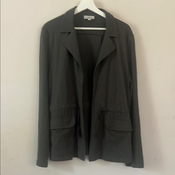 LOFT Gray Knit Blazer Relaxed Suit Jacket 331 - Picture 1 of 8